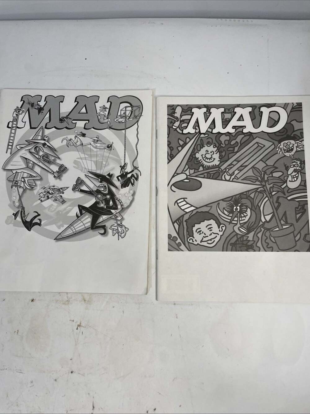 MAD Magazine White Cover 12/24 & 8/16. Trump